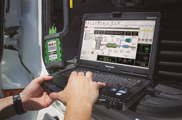 <p><strong>Monitoring system condition and tracking fault codes can help fleets avoid big problems with their aftertreatment systems.</strong> <em>Photo: Noregon</em></p>