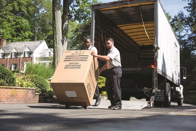 As companies such as XPO Logistics go after the booming final-mile business triggered by e-commerce, they’re finding that liftgates are an important part of a truck or trailer spec for this application.  Photo: XPO Logistics