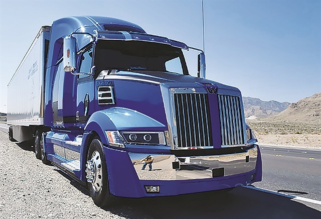<p><strong>Western Star&rsquo;s 5700XE flagship highway tractor can be spec&rsquo;d with the fuel-efficient Detroit DD15 engine.</strong></p>