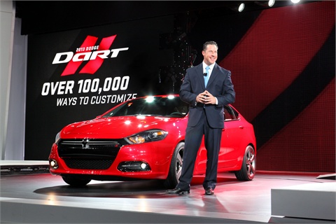 AUBURN HILLS MI Chrysler unveiled its 2013MY Dodge Dart compact sedan at 