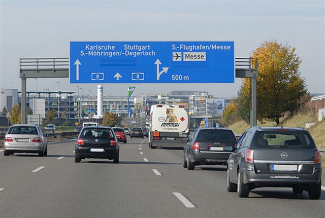 <p><em>Photo of roadway in Stuggart courtesy of <a href="https://commons.wikimedia.org/wiki/File:A_8_Anschlussstelle_Stuttgart-Flughafen_(2009).jpg" target="_blank">Jochen Teufel</a> via Wikimedia Commons.</em></p>
