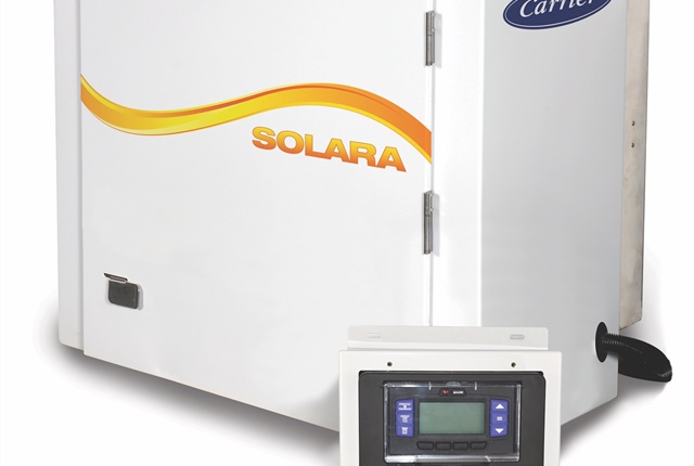 <p><strong>A key upgrade to Carrier Transicold's Solara trailer heating unit is the APX controller, featuring an easy-to-read, full-information dashboard-style display screen. </strong><em>Photo: Carrier Transicold</em></p>
