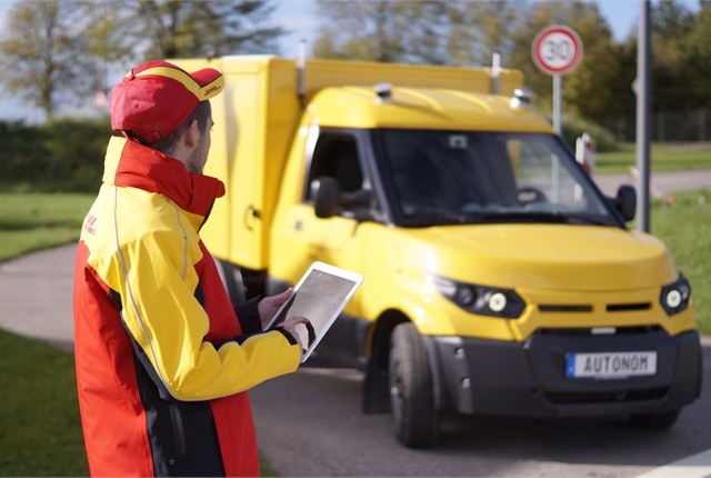 <p><strong>DHL will deploy a fleet of StreetScooter electric delivery vans equipped with ZF autonomous vehicle technology beginning next year.&nbsp;</strong><em>Photo: ZF<br /></em></p>