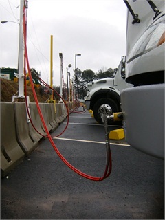<p>A time-fill station is less expensive to operate than a fast-fill station, but it usually can only be used to fuel vehicles outside regular hours of operation. <em>Photo courtesy of ET Environmental.</em></p>